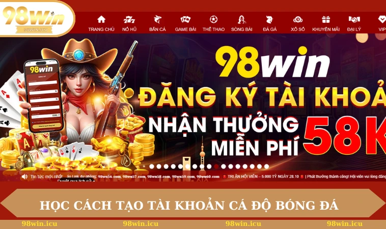 Cách Tạo Tài Khoản Cá Độ Bóng Đá Đơn Giản, Chi Tiết 2025 1 Học cách tạo tài khoản cá độ bóng đá