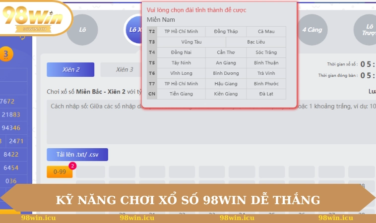 Xổ Số 98WIN 3 Kỹ năng chơi xổ số 98WIN dễ thắng