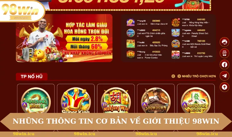 Giới Thiệu 98WIN 1 Những thông tin cơ bản về giới thiệu 98WIN